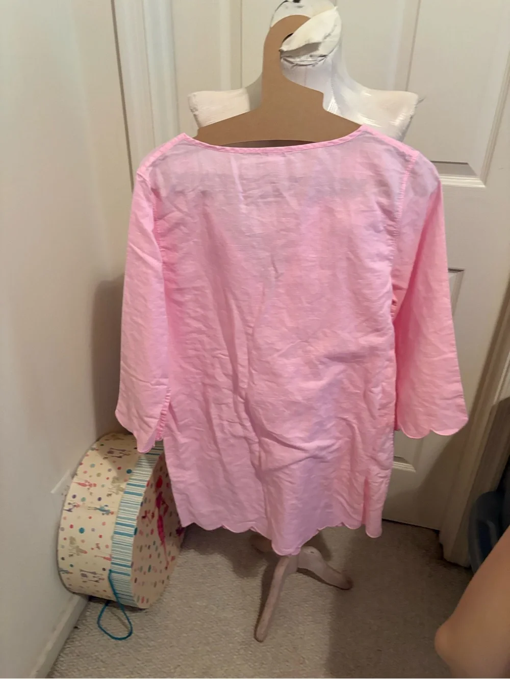 J. Crew Light Pink Tunic/chemise size M Top runway item